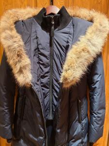 Mackage Womens Trish Down Insulated Fur Trim Hooded Parka Coat Jacket - MEDIUM