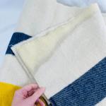 Vintage Hudson's Bay Co 8 Point King Size Striped 100% Wool Blanket 108x100" HBC