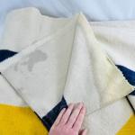 Vintage Hudson's Bay Co 8 Point King Size Striped 100% Wool Blanket 108x100" HBC