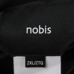Nobis NWT Speck Reversible Quilted Bomber Jacket Size 2XL US In Solid Black