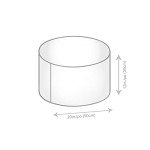 Gouchee Home Dotcom Brava Pouf Ottoman Foot Rest - Navy, Modern Round Bean Bag Chair with Water Repellent Fabric - Floor Pouf for Living Room, Bedroom or Patio - Foot Rest for Indoor and Outdoor