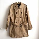 Nobis Men’s Camden Trench Coat Size Medium Tan Beige Button Jacket Luxury Canada