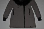 AUTHENTIC RUDSAK WOMENS MONKLAND WINTER DOWN COAT FUR ELEPHANT GREY  ALL SIZES