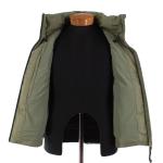 Nobis NWT Oren Full Zip Down Hooded Vest Size L US In Clover Green Polyester