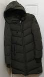 Rudsak womens xsmall olive green hoodie long winter puffer coat