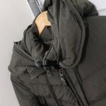 Rudsak womens xsmall olive green hoodie long winter puffer coat