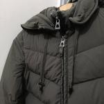 Rudsak womens xsmall olive green hoodie long winter puffer coat