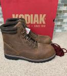 Mens Kodiak McKinney Boots Size 8.5 Wide Composite Safety Toe Waterproof 6” New