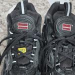 Kodiak Men's Black Reflective Leather Lace Up Work Boots Size 7 US