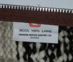 Canadian Sweater Company Wool Cowichan Hand Knit Vtg Full Zip Shawl Collar M/L
