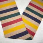 Johnstons of Elgin Hudson's Bay Company 100% Wool Scarf Made in Scotland
