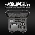 NANUK 915 DJI™ Mini 5 Pro Fly More Combo Plus - Waterproof Hard Case with Drone Foam Insert, Crushproof, Portable Travel Case, Made in Canada - Black (15.8" x 12.1" x 6.8")