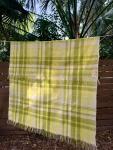 Vintage Hudson’s Bay Company Mohair Wool Blanket Scotland Plaid 66x50 Throw Boho