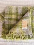 Vintage Hudson’s Bay Company Mohair Wool Blanket Scotland Plaid 66x50 Throw Boho