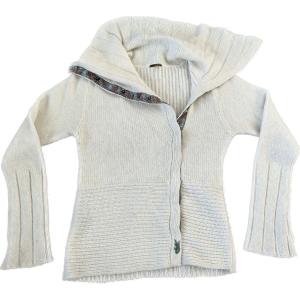 Nobis Wool Angora Knit Snap Cardigan Sweater Womens Size Small