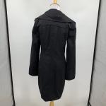 Rudsak Jacket Women S Small Black Elana Leather Panels Full Zip Sleeves Longline