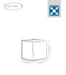 Gouchee Home Cube Dice Collection Contemporary Upholstered Dice Design Square Pouf/Ottoman, Black/White, Large, S3041001