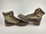 Kodiak Thane Waterproof Boot GreenBrown Leather Mens Size 8 Ankle Canvas Rugged