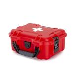 NANUK 904 Waterproof First Aid Kit 110pcs – Durable, Pre-Stocked First Aid Emergency Kit with Bandages, Tick Removal Tool, and More – Dustproof, Impact-Resistant, Floats (10.2" x 7.9" x 4.5") – Red