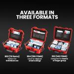 NANUK 904 Waterproof First Aid Kit 110pcs – Durable, Pre-Stocked First Aid Emergency Kit with Bandages, Tick Removal Tool, and More – Dustproof, Impact-Resistant, Floats (10.2" x 7.9" x 4.5") – Red