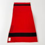 Vtg Hudson Bay 6 Point Red Wool Blanket Black Stripes Queen Fur Trapper HBFC