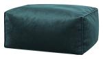 Gouchee Home Roll Velvet Ottoman/Pouf Multi-Function Lounger Stool Footrest with Filling Petrol