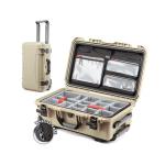 NANUK 935 Pro Photo Kit – Waterproof Travel Camera Hard Case with Padded Dividers and Wheels, 22” x 14” x 9” - Dustproof and Impact Resistant, Airline Carry-On Approved – Desert Tan