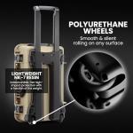 NANUK 935 Pro Photo Kit – Waterproof Travel Camera Hard Case with Padded Dividers and Wheels, 22” x 14” x 9” - Dustproof and Impact Resistant, Airline Carry-On Approved – Desert Tan