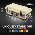 NANUK 935 Pro Photo Kit – Waterproof Travel Camera Hard Case with Padded Dividers and Wheels, 22” x 14” x 9” - Dustproof and Impact Resistant, Airline Carry-On Approved – Desert Tan