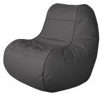 Gouchee Home Chillybean Collection Bean Bag Chair, Grey - Polyester Upholstered Sofa Chair for Kids and Adults, Comfy Chair for Bedroom and Living Room Furniture, Lounge Chair, X-Large