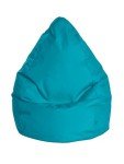 Gouchee Home Beanbag Brava Collection Upholstered Bean Bag Chair for Kids and Adults – Turquoise, Bean Bag Couch for Indoor Living Spaces - Stylish & Comfy Sofa Lounger for Reading, Gaming - X-Large