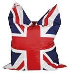 Gouchee Home Union Jack Big Bag Bean Bag Chair for Kids and Adults, UK Flag - Bean Bag Couch for Indoor Living Spaces - Cozy and Stylish Comfy Chair for Reading, Gaming, and More
