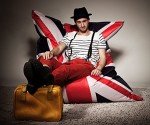 Gouchee Home Union Jack Big Bag Bean Bag Chair for Kids and Adults, UK Flag - Bean Bag Couch for Indoor Living Spaces - Cozy and Stylish Comfy Chair for Reading, Gaming, and More