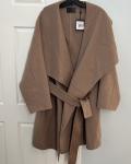 Rudsak Collection Wool Blend Coat with Leather Trim Size XL Nwt