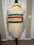Hudson's Bay Co 1960s Vintage Wool Point Blanket Coat Jacket Unisex Size S