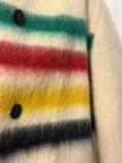 Hudson's Bay Co 1960s Vintage Wool Point Blanket Coat Jacket Unisex Size S