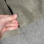 Vintage Hudsons Bay Company Harris Tweed Coat Womens Large Brown Wool Check 60s