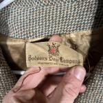 Vintage Hudsons Bay Company Harris Tweed Coat Womens Large Brown Wool Check 60s