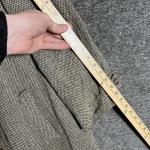 Vintage Hudsons Bay Company Harris Tweed Coat Womens Large Brown Wool Check 60s