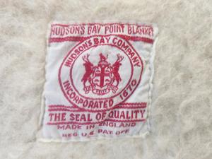 Hudson's Bay Company Wool Point Blanket Multicolor Stripes Vintage Collectible 