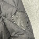 Nobis Jacket Mens Medium Black Goose Down Quilted Puffer Insulated Snap Button