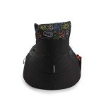 Gouchee Home Gaming Swing Everyday is Game Day Bean Bag Chair Filling Included Black