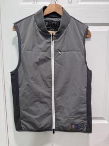 Nobis Ibaka Jacket Vest Full Zip Down Vest Small Heather Gray