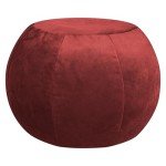 Gouchee Home Plump Velvet Ottoman Multi-Function Vanity Stool Footrest with Filling