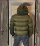 NWT OVERSTUFFED MEN’S  RUDSAK DANIEL PUFFER DOWN JACKET LIGHT OLIVE GREEN