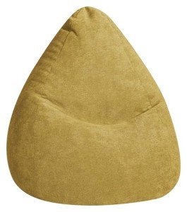 Gouchee Home Bean Bag Chair for Kids and Adults, Alfa Mustard - Bean Bag Couch for Indoor Living Spaces - Cozy, Stylish, and Comfy Lazy Sofa Chair for Reading, Gaming, and More, X-Large