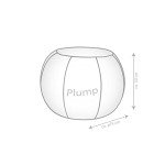 Gouchee Home Plump Velvet Ottoman Multi-Function Vanity Stool Footrest with Filling