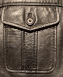 Rudsak Men's Black Leather Field Jacket w/ Quilted Lining Size Medium