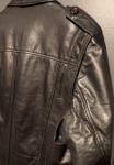 Rudsak Men's Black Leather Field Jacket w/ Quilted Lining Size Medium