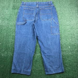 Kodiak Mens Carpenter Jeans Blue Denim Workwear Utility Pants Size 38x27